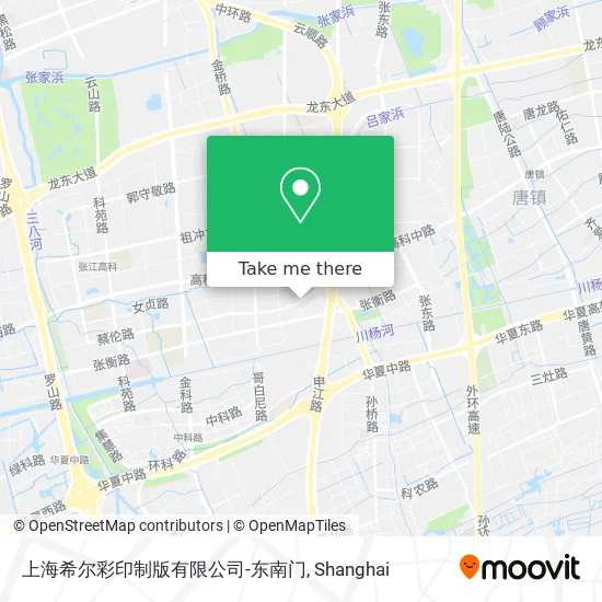 上海希尔彩印制版有限公司-东南门 map
