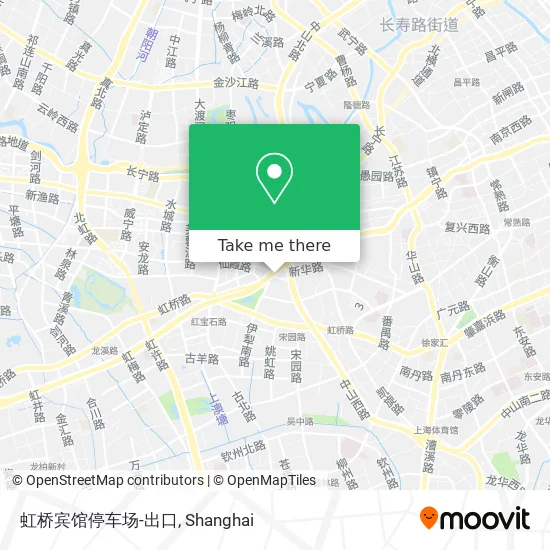 虹桥宾馆停车场-出口 map
