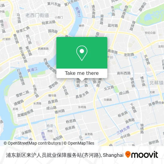 浦东新区来沪人员就业保障服务站(齐河路) map