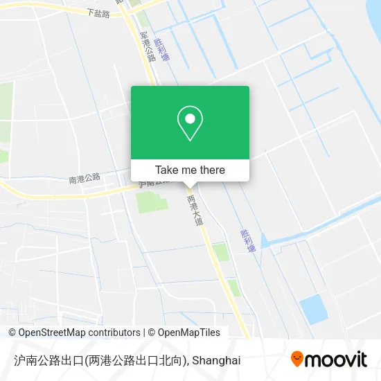 沪南公路出口(两港公路出口北向) map