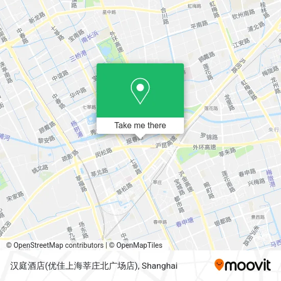 汉庭酒店(优佳上海莘庄北广场店) map