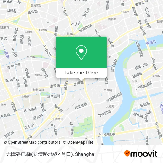 无障碍电梯(龙漕路地铁4号口) map