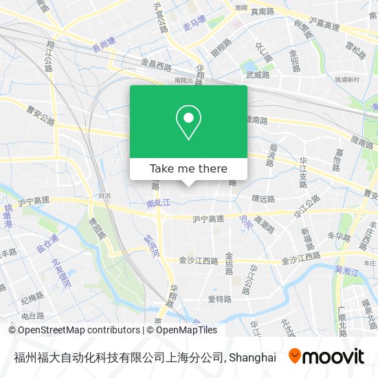 福州福大自动化科技有限公司上海分公司 map