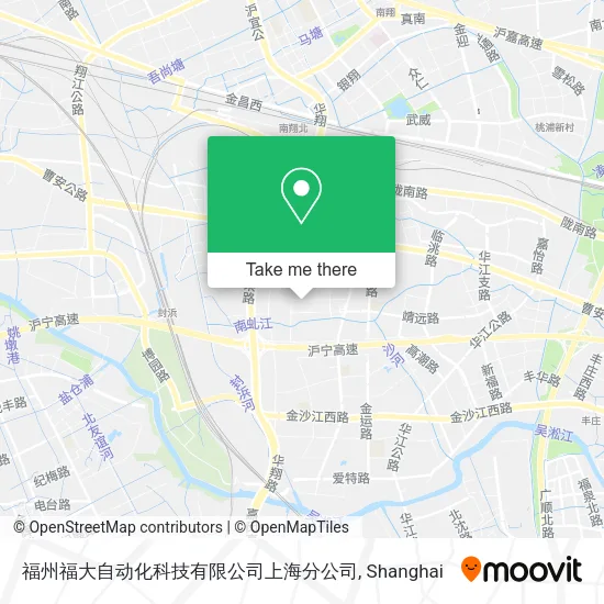 福州福大自动化科技有限公司上海分公司 map