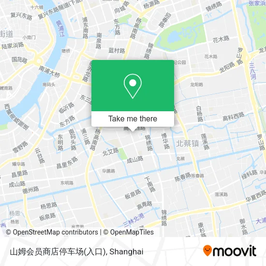 山姆会员商店停车场(入口) map
