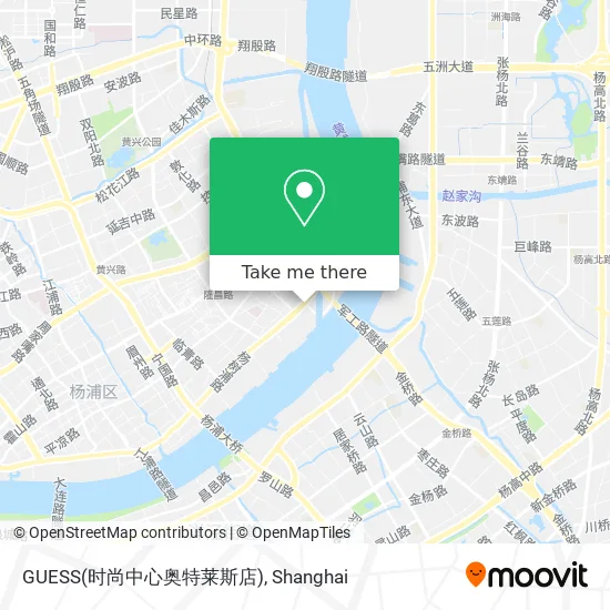 GUESS(时尚中心奥特莱斯店) map