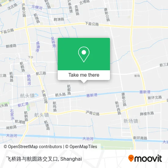 飞桥路与航圆路交叉口 map