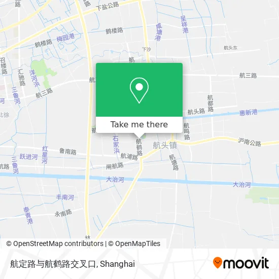 航定路与航鹤路交叉口 map