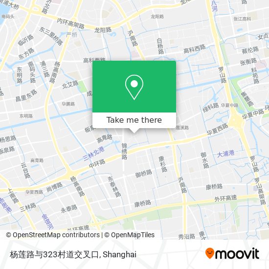 杨莲路与323村道交叉口 map