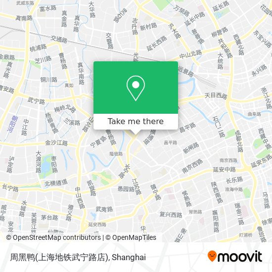 周黑鸭(上海地铁武宁路店) map
