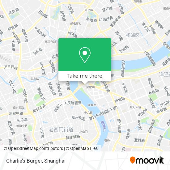 Charlie’s Burger map