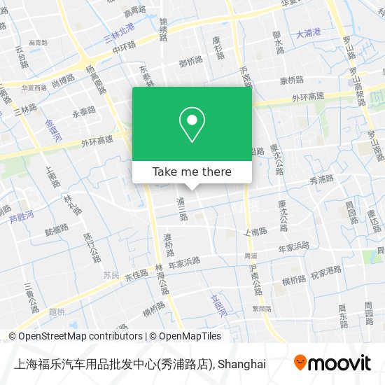 上海福乐汽车用品批发中心(秀浦路店) map