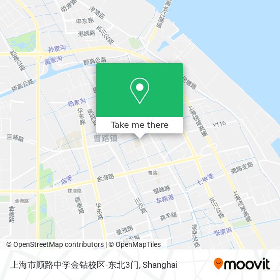 上海市顾路中学金钻校区-东北3门 map