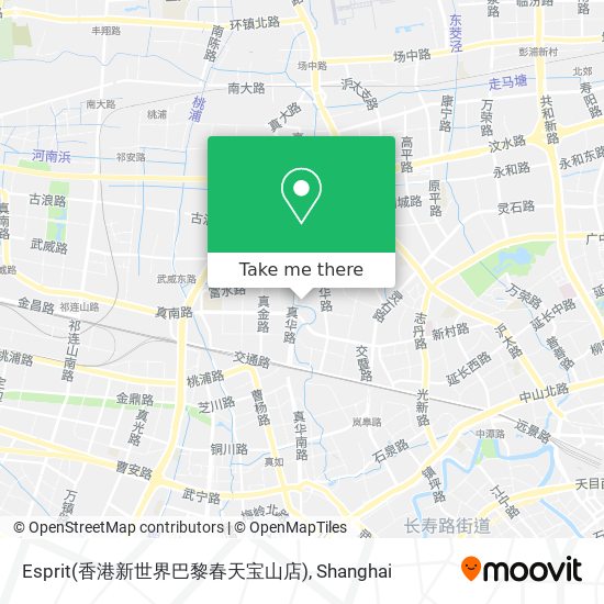 Esprit(香港新世界巴黎春天宝山店) map