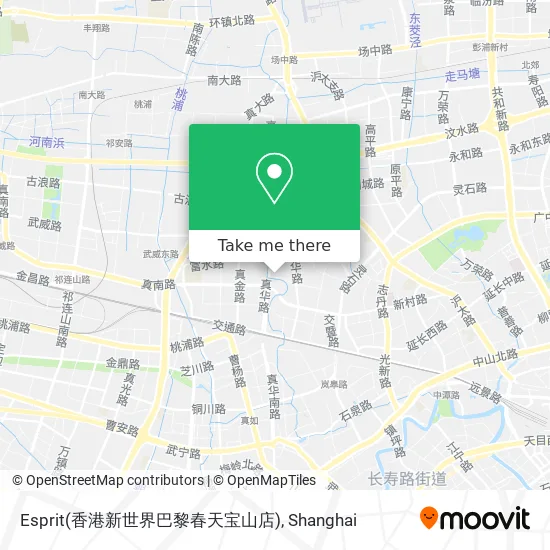 Esprit(香港新世界巴黎春天宝山店) map