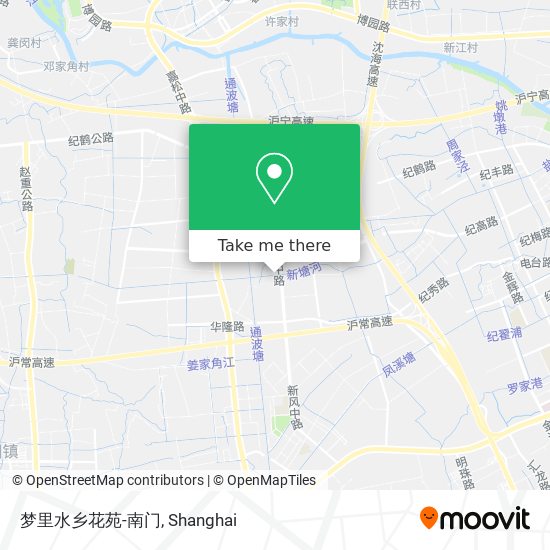 梦里水乡花苑-南门 map