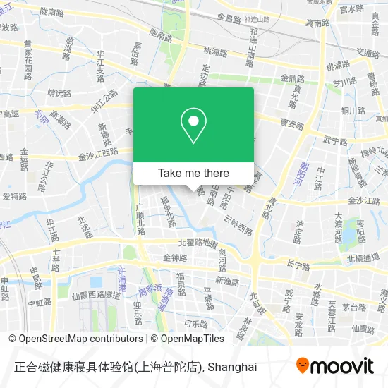正合磁健康寝具体验馆(上海普陀店) map