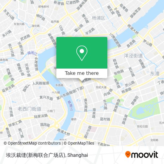 埃沃裁缝(新梅联合广场店) map