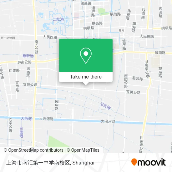 上海市南汇第一中学南校区 map