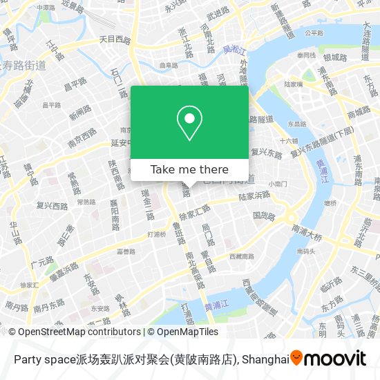 Party space派场轰趴派对聚会(黄陂南路店) map