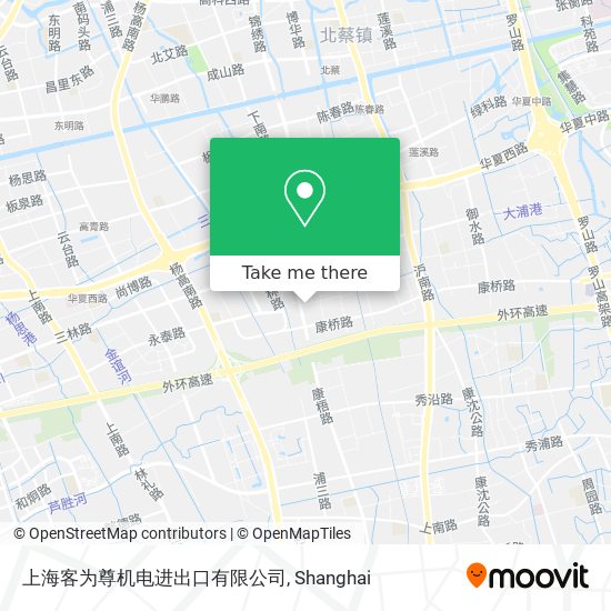 上海客为尊机电进出口有限公司 map