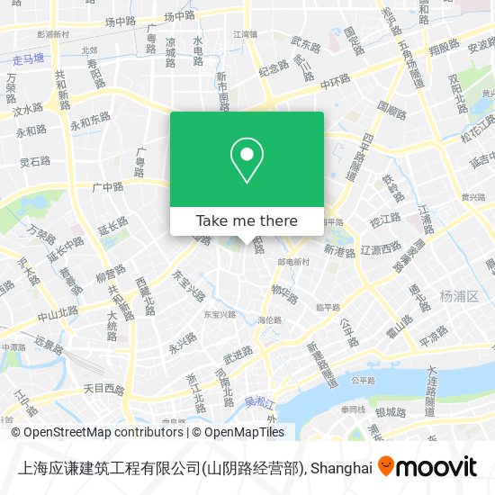 上海应谦建筑工程有限公司(山阴路经营部) map