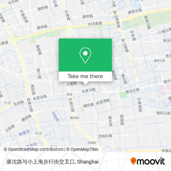 康沈路与小上海步行街交叉口 map