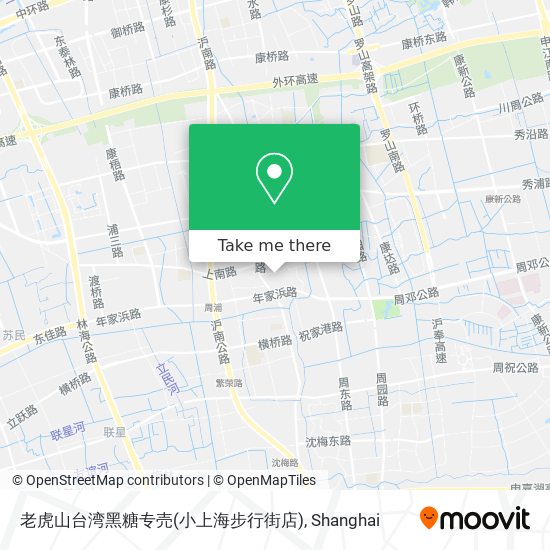 老虎山台湾黑糖专売(小上海步行街店) map