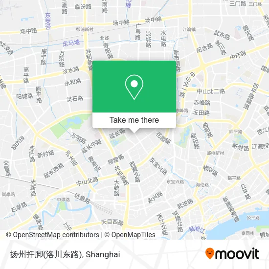 扬州扦脚(洛川东路) map