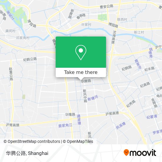 华腾公路 map