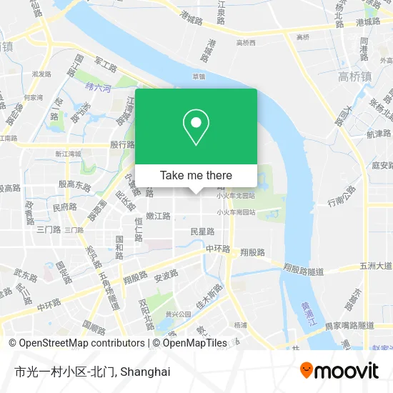 市光一村小区-北门 map