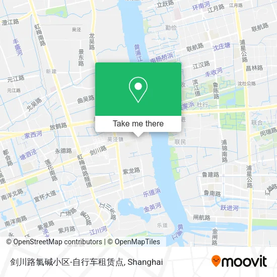 剑川路氯碱小区-自行车租赁点 map