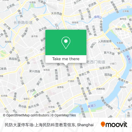 民防大厦停车场-上海民防科普教育馆东 map