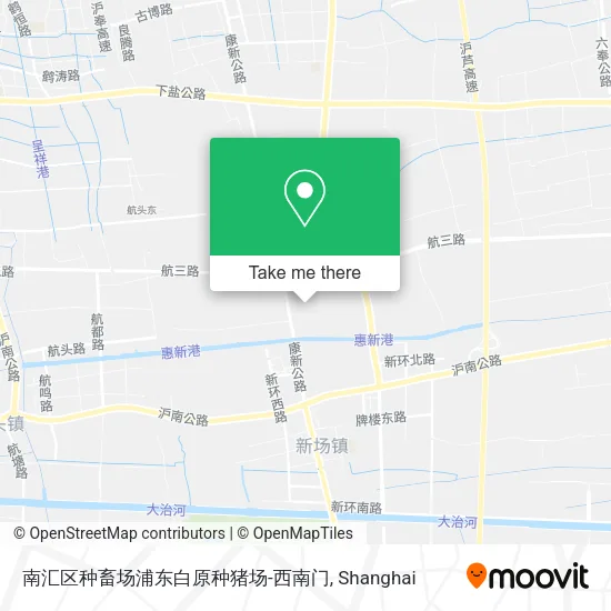南汇区种畜场浦东白原种猪场-西南门 map