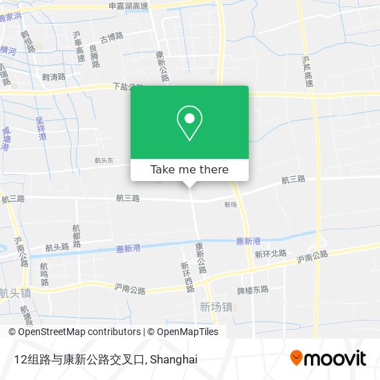 12组路与康新公路交叉口 map