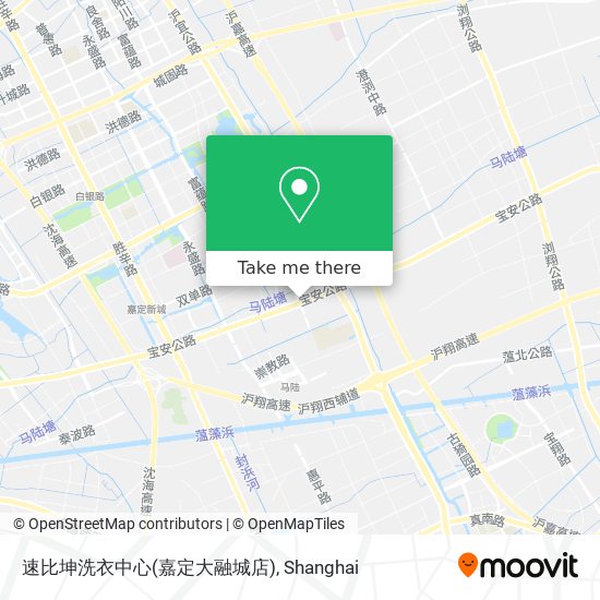 速比坤洗衣中心(嘉定大融城店) map