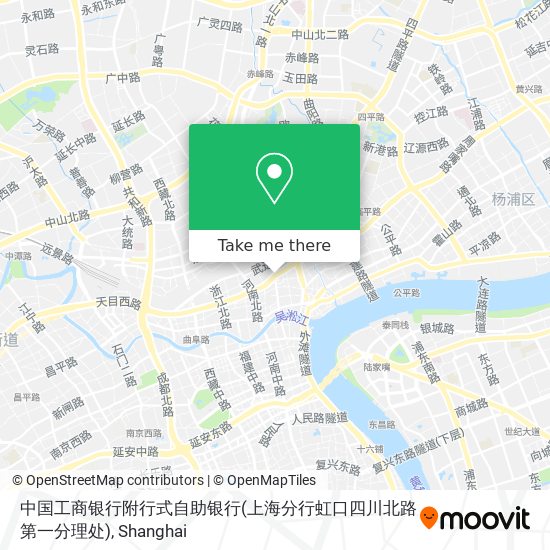 中国工商银行附行式自助银行(上海分行虹口四川北路第一分理处) map
