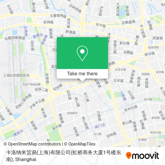 卡洛纳米贸易(上海)有限公司(虹桥商务大厦1号楼东南) map