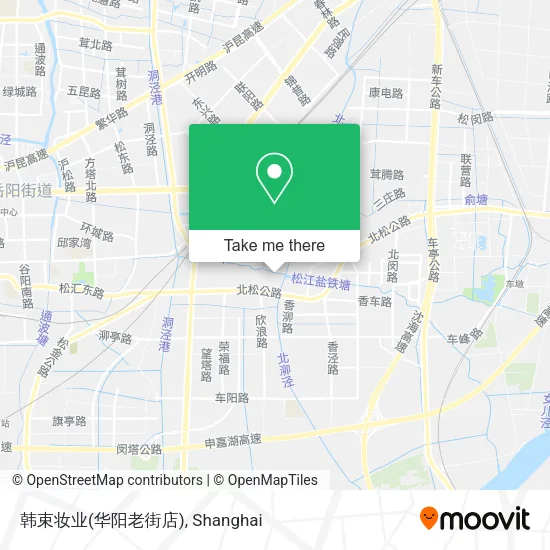 韩束妆业(华阳老街店) map