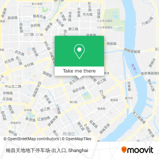 翰昌天地地下停车场-出入口 map