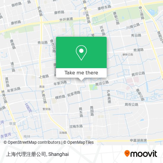 上海代理注册公司 map