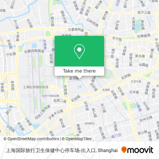 上海国际旅行卫生保健中心停车场-出入口 map