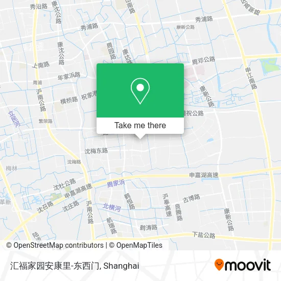 汇福家园安康里-东西门 map