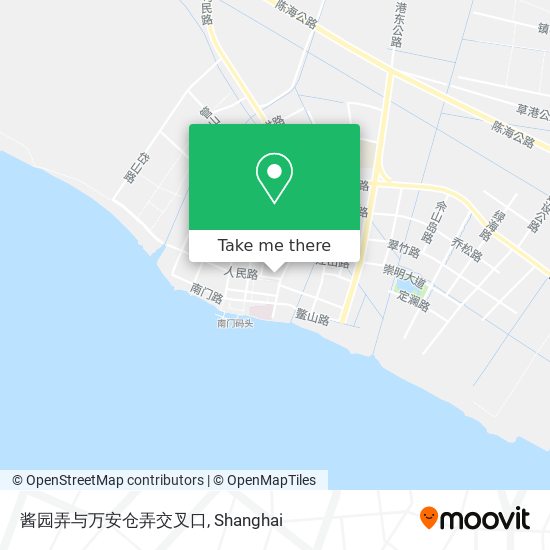 酱园弄与万安仓弄交叉口 map