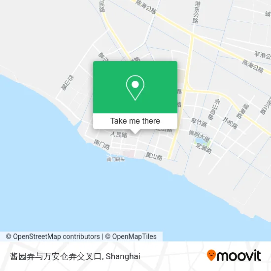 酱园弄与万安仓弄交叉口 map