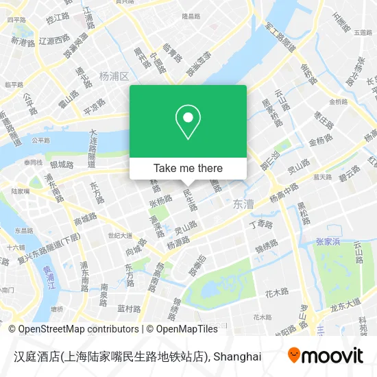汉庭酒店(上海陆家嘴民生路地铁站店) map