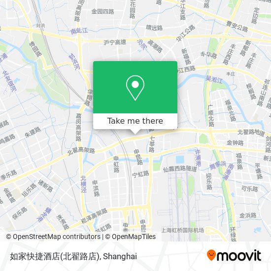 如家快捷酒店(北翟路店) map