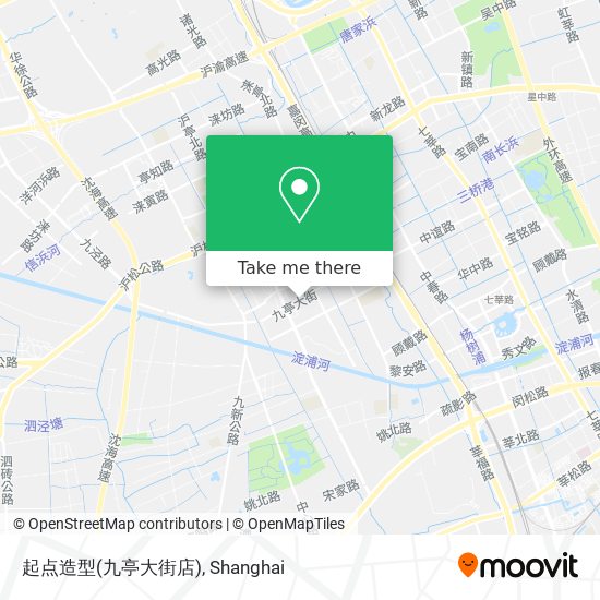 起点造型(九亭大街店) map