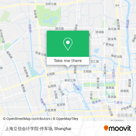 上海立信会计学院-停车场 map