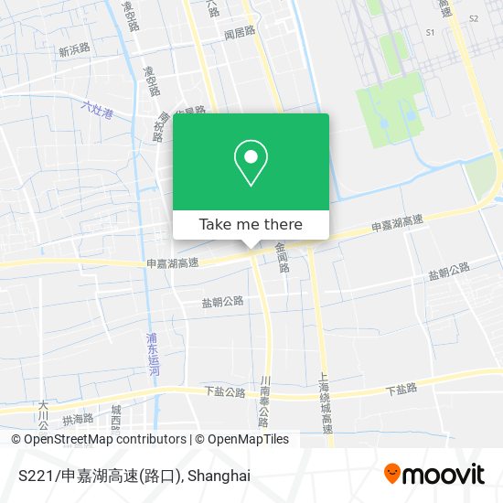 S221/申嘉湖高速(路口) map